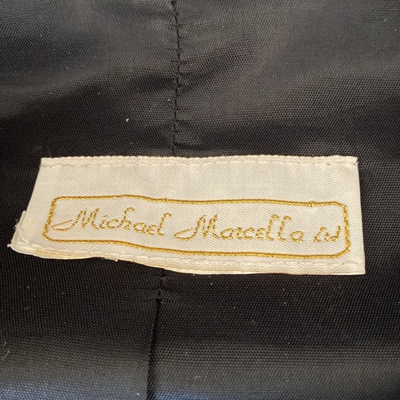 Vintage Michael Marcella jacket with shoulder pads and lace with rhinestone - Picture 7 of 11